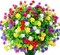 12-Bundle Artificial Outdoor Flowers – UV-Resistant Faux Plants, Plastic Greenery, No-Fade Fake Flowers for Garden, Planters, Porch, and Window Decor (Multi-Color)